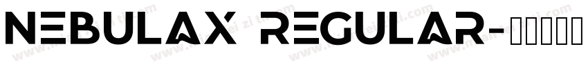 nebulax Regular字体转换
